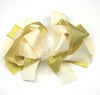 Cream, Gold and Marabou 6in Boutique Bow - Gabskia