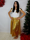 Mommy Maxi Skirt - Gold Sequin - Gabskia